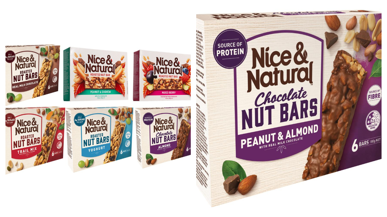 Nice and Natural Roasted Nuts Bar in Peanut Almond