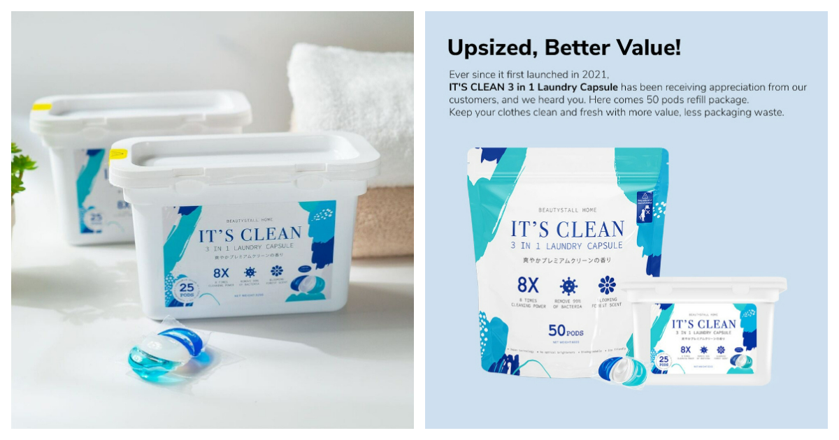 It’s Clean 3 in 1 Laundry Capsules 