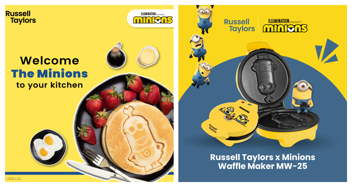 Russell Taylors x Minions Waffle Maker MW-25