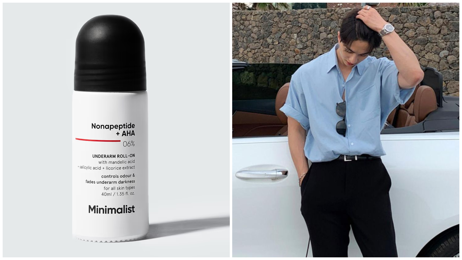 Minimalist Nonapeptide + AHA 6% Underarm Roll-On