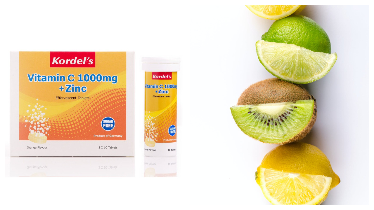 Kordel’s Effervescent Vitamin C 1000mg + Zinc