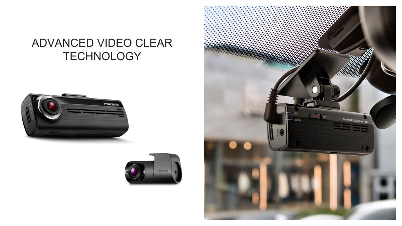 Thinkware F200 Front + Rear Parking Surveillance Dash Cam Built-in WiFi