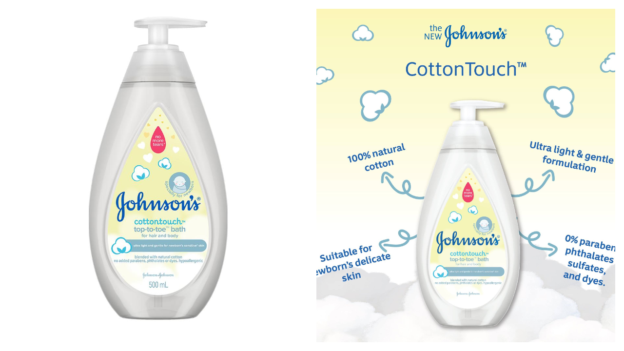 Johnson's® Cotton Touch™ Top-To-Toe™ Bath