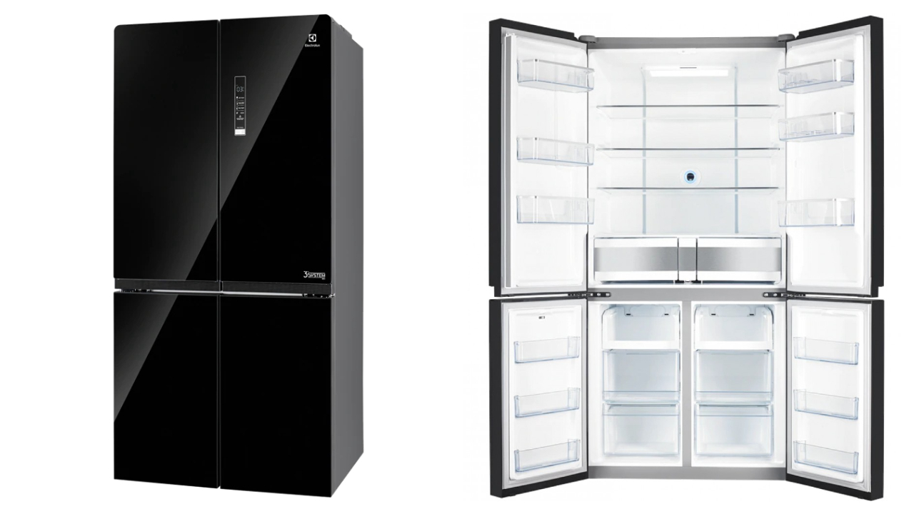 Electrolux NutriFresh® Black Quattro French Door Refrigerator 648L EQE6909A-B
