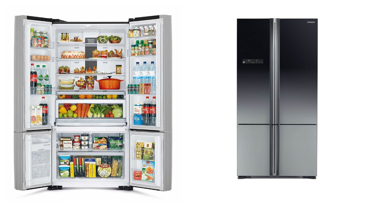 HITACHI R-WB850P5M French Bottom Freezer 4 Door 700L Refrigerator