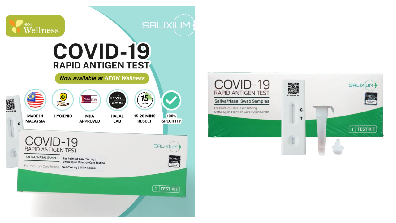 Salixium-COVID-19 Rapid Antigen Rapid Test (Saliva/ Nasal Swab)