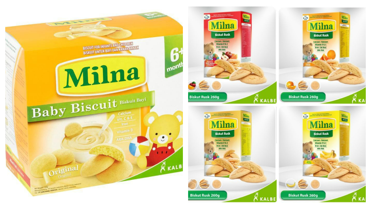 Milna Baby Rusk Biscuit -Mixed Fruits 130g