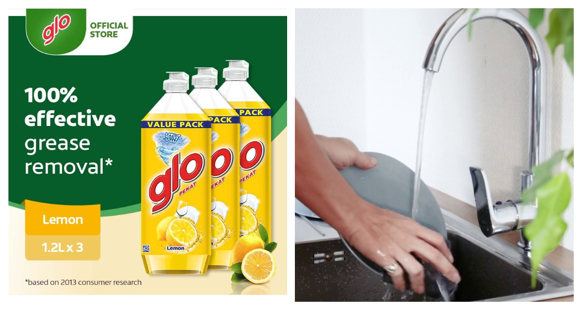 Glo Active Foam Lemon Dishwashing Liquid
