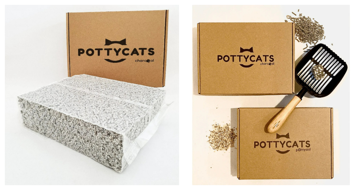 Pottycats Natural Cat Litter (Charcoal)
