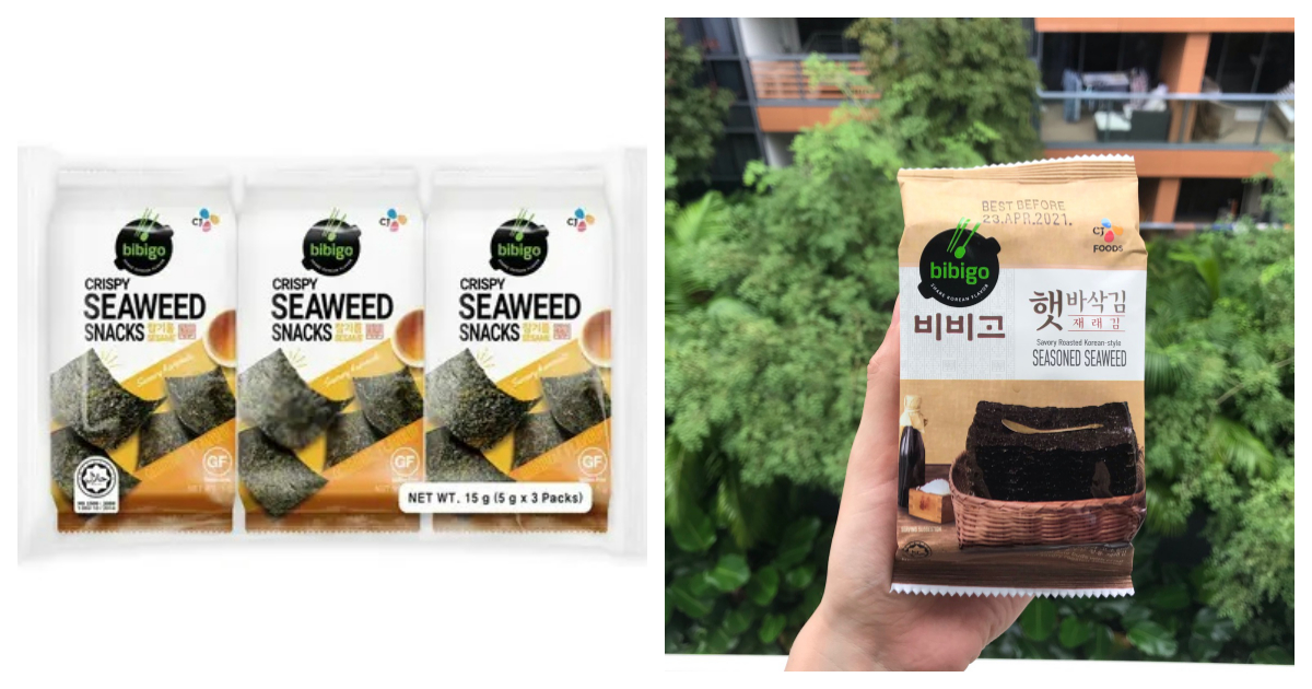 Bibigo Crispy Seaweed Snack Sesame