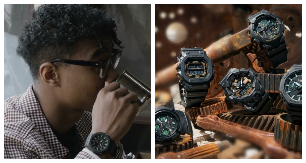 Casio G-Shock Teal and Brown Series GA-2100RC-1A 