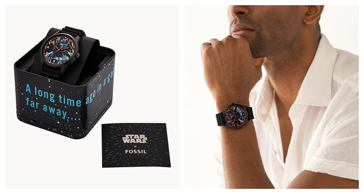 Fossil Special Edition Star Wars™ Darth Vader™ Three-Hand Black Silicone Watch