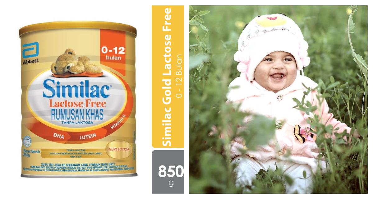 Similac Lactose Free 0-12 Months Infant Formula Milk Powder