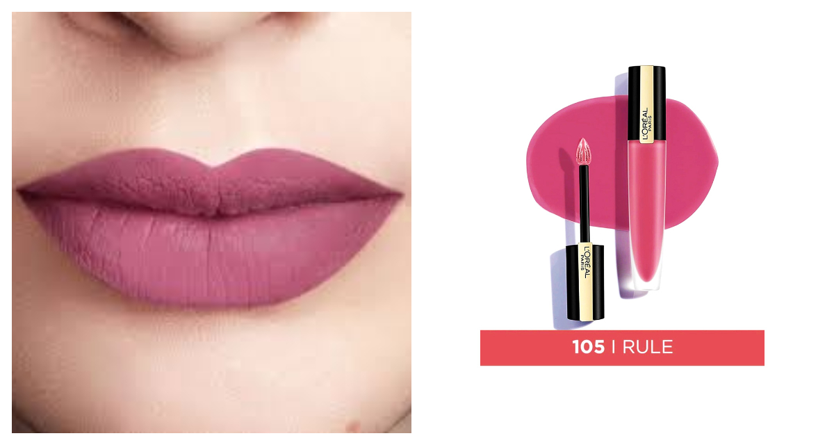 L'Oreal Paris Rouge Signature Matte Color Ink Liquid Lipstick 105-I Rule