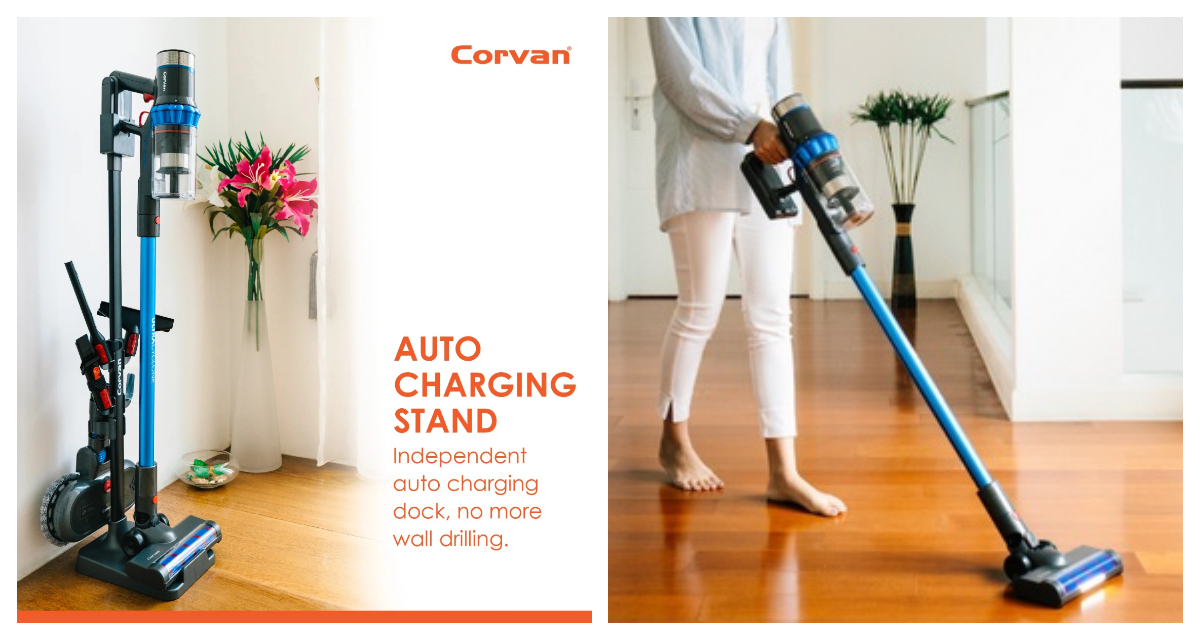 Corvan 2 In 1 Cordless Vacuum Cleaner & Cordless Mop K18