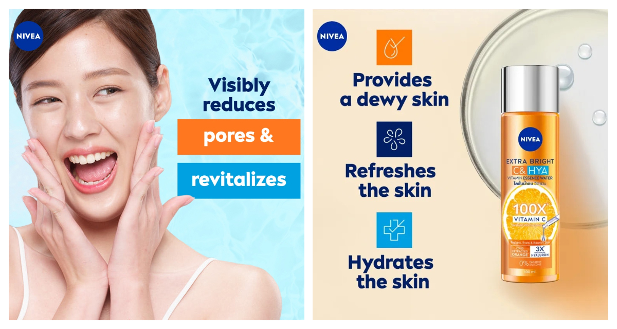 NIVEA Face Care Extra Bright C&HYA Vitamin Essence Water