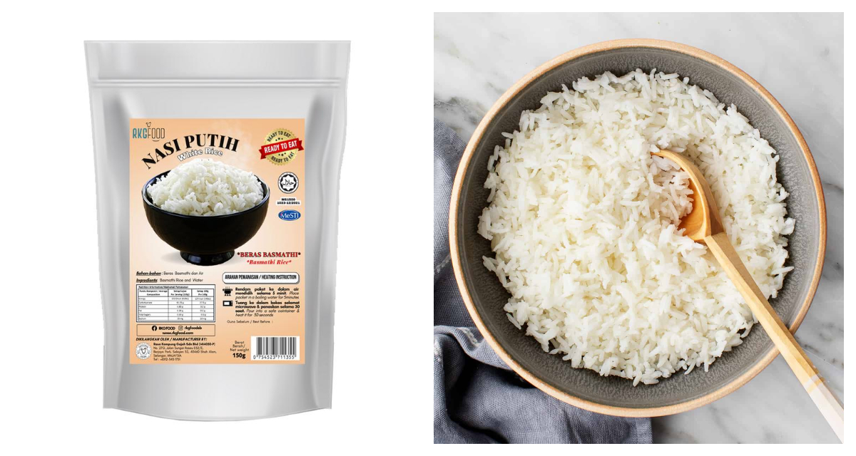RKGFood White Rice Basmati Ready to Eat - Instant Rice