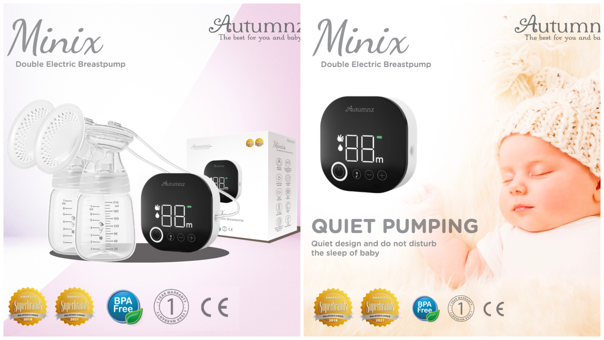 Autumnz - Minix Double Electric Breastpump