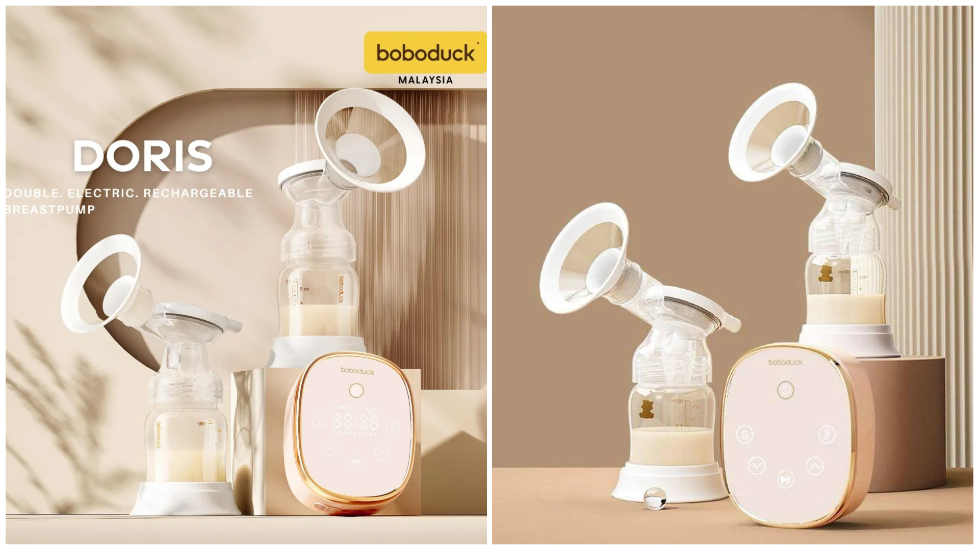 Boboduck Doris Double Rechargeable Breast Pump