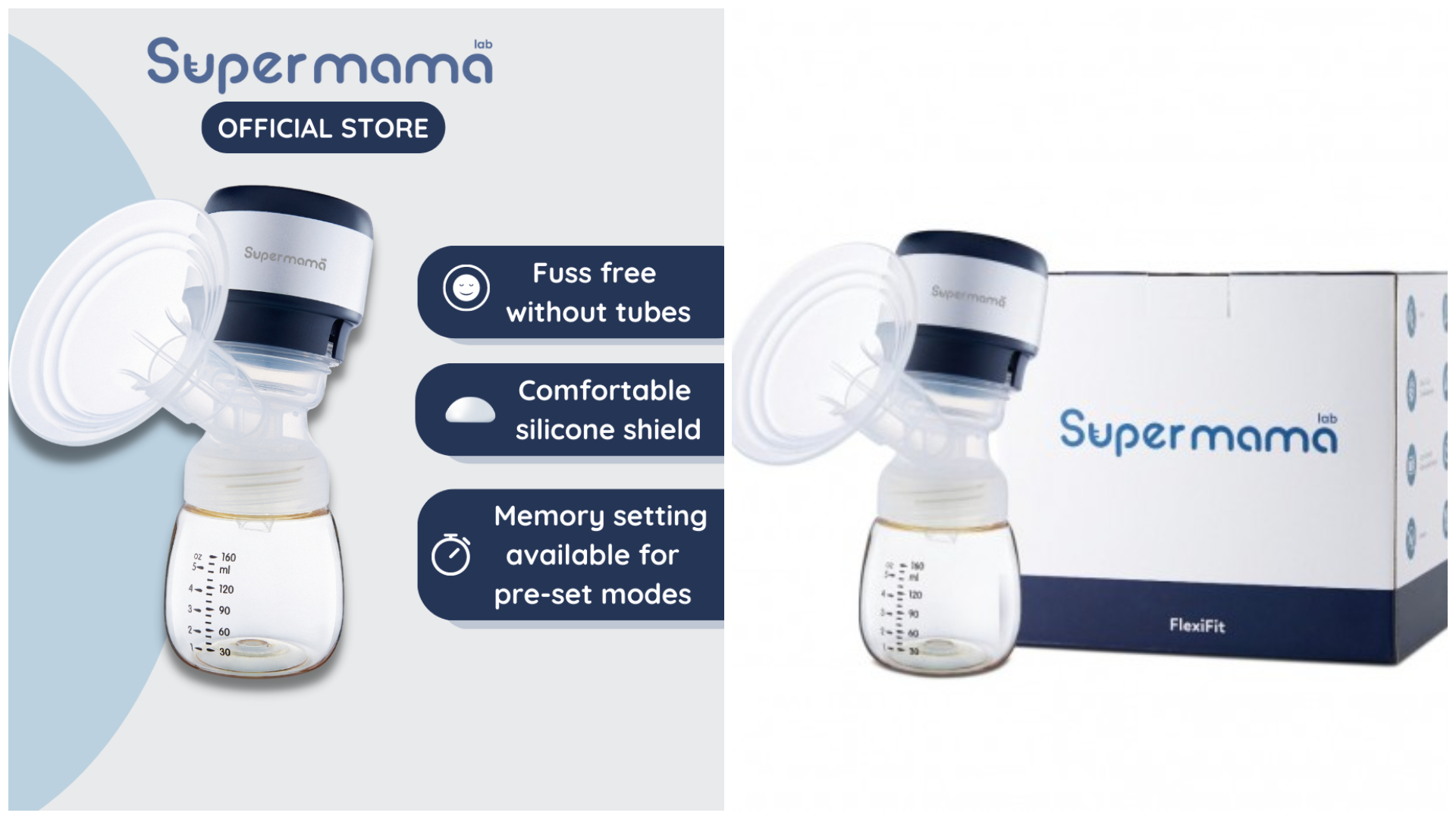 Supermama Lab FlexiFit Electrical Tubeless Breast Pump