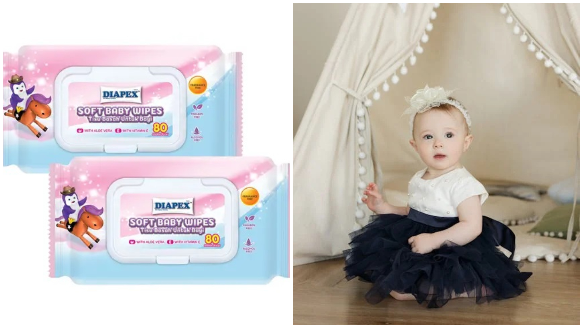 DIAPEX Soft Baby Wipes