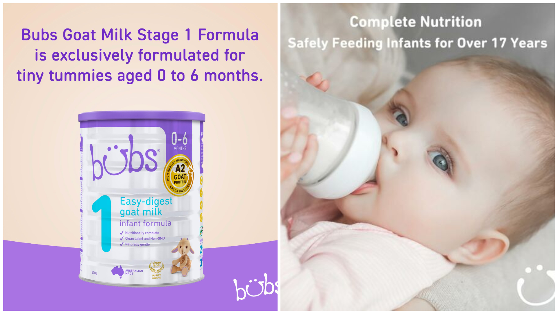 Bubs Goat Milk Infant Formula Stage 1 (0-6 Months)