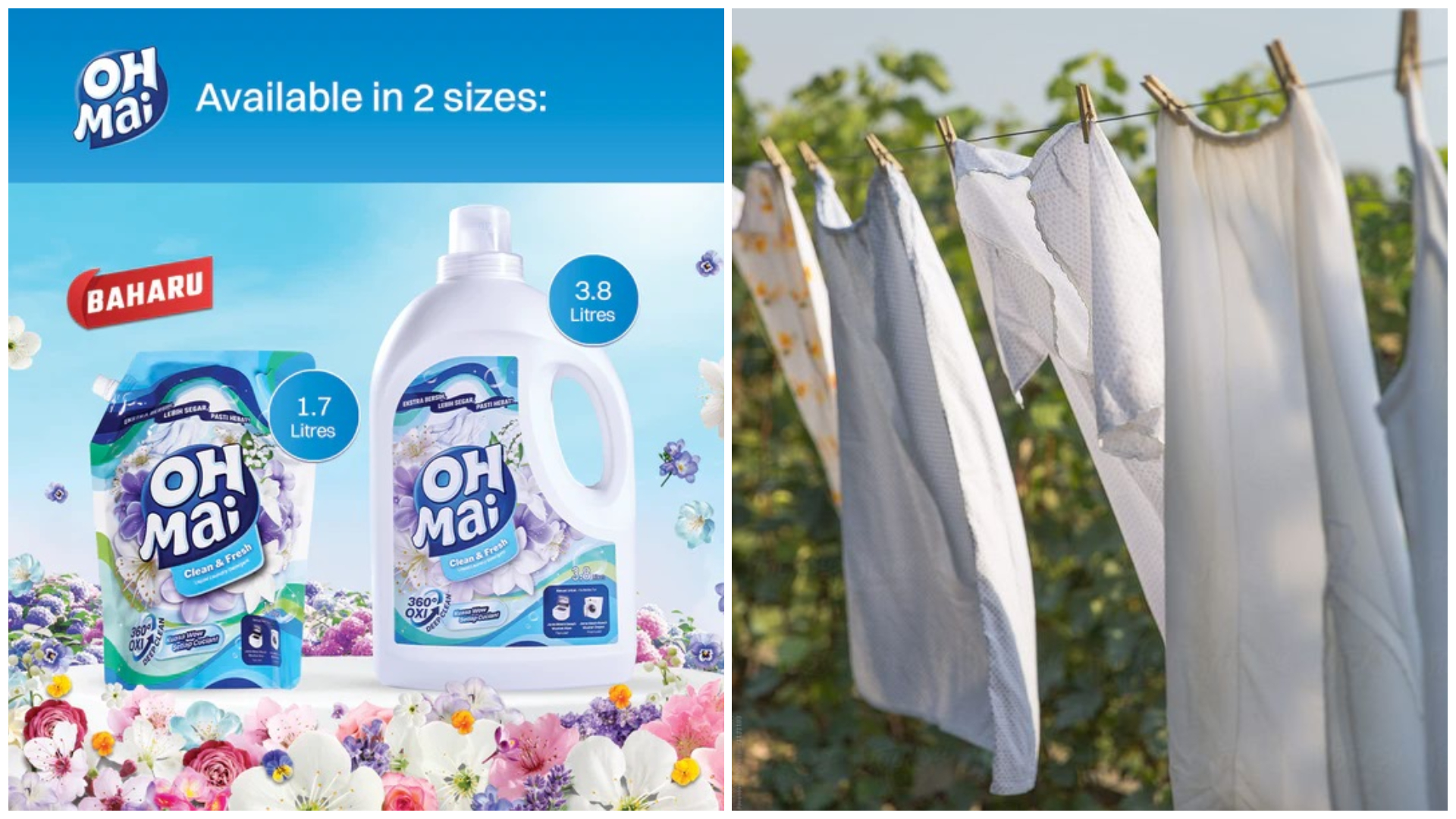 OH MAI Laundry Liquid Detergent - Clean & Fresh