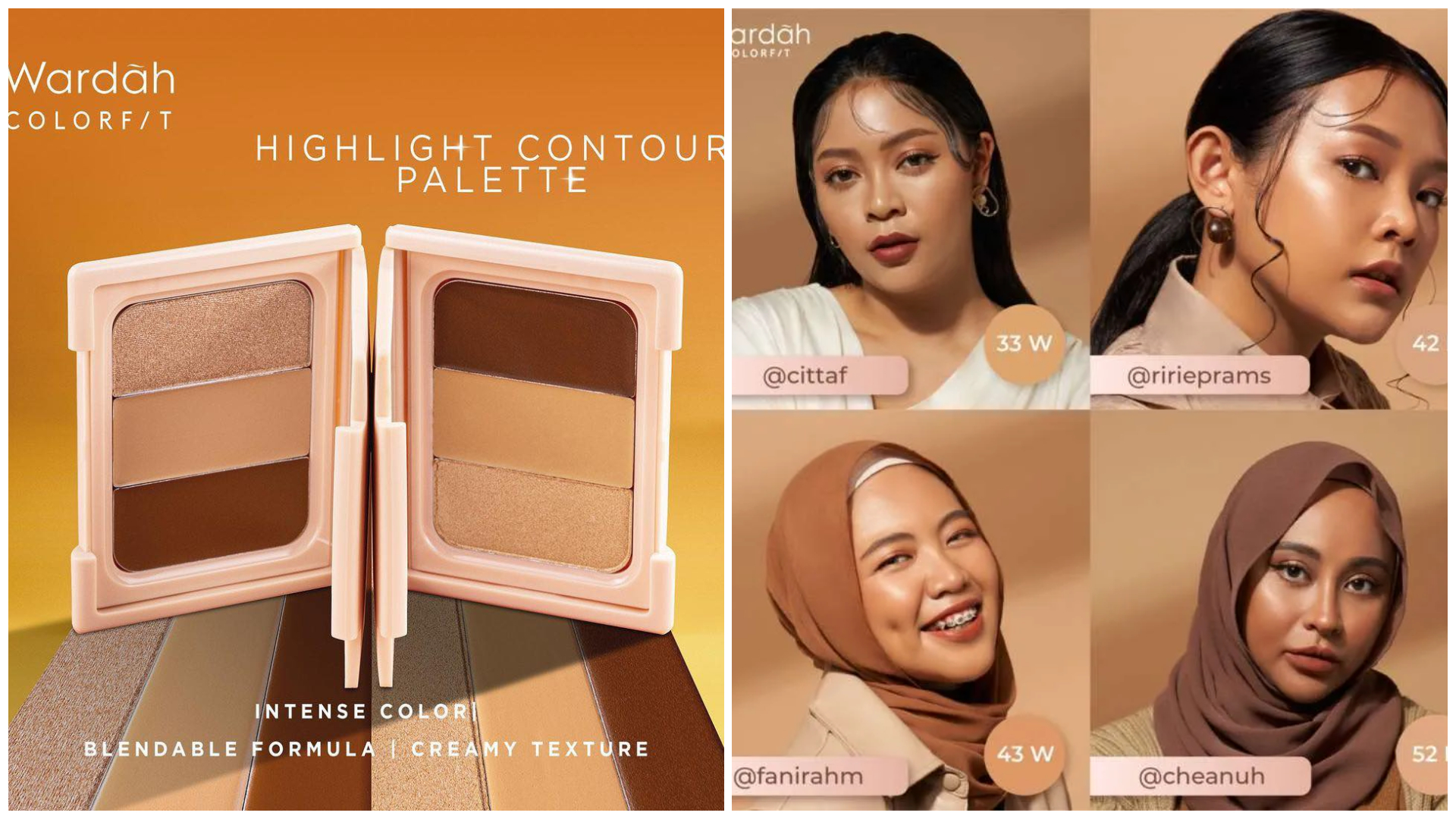 WARDAH Colorfit Highlight Contour Palette