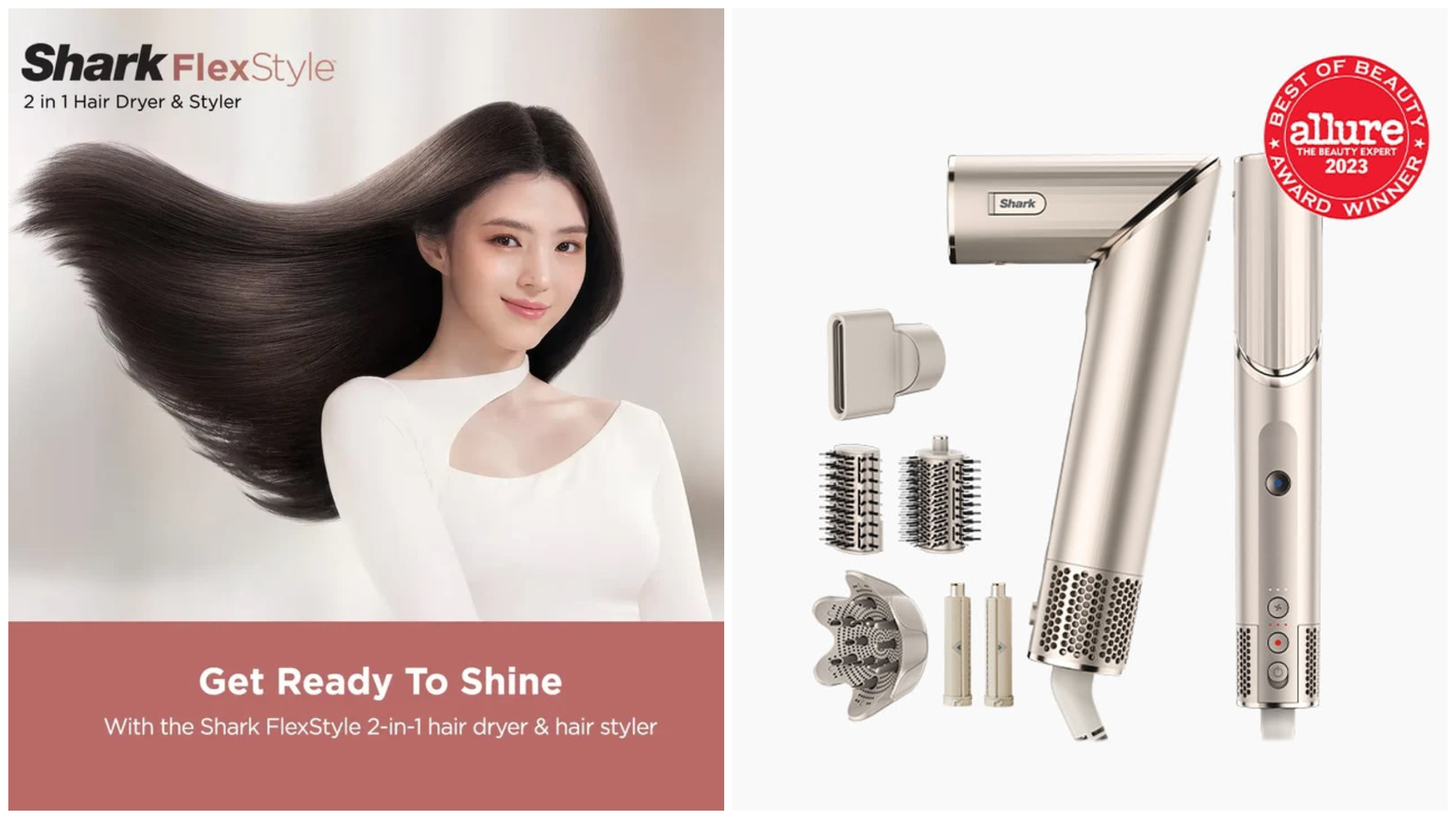 Shark FlexStyle 2 in 1 Hair Dryer & Styler - HD440